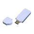 USB-флешка на 16 Гб в стиле I-phone, прямоугольнй формы, белый, белый, пластик