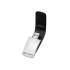 Флеш-карта USB 2.0 16 Gb с магнитным замком Vigo, черный/серебристый, черный/серебристый, кожа/металл