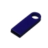 USB 2.0-флешка на 8 Гб с мини чипом и круглым отверстием, синий, синий, металл