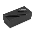 Подарочный набор Qumbo с ручкой и флешкой, черный, черный/серебристый, ручка - пластик, usb-флешка - пластик с покрытием soft-touch\металл