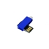 Флешка с мини чипом, минимальный размер, цветной  корпус, 32 Гб, синий, синий, металл