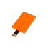 Флешка в виде пластиковой карты, 32 Гб, оранжевый, оранжевый, пластик