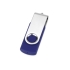 USB-флешка на 16 Гб «Квебек», синий, пластик с покрытием soft-touch\металл