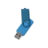 Флеш-карта USB 2.0 8 Gb Квебек Solid, голубой, голубой, пластик с покрытием soft-touch\металл