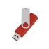 USB/micro USB-флешка на 16 Гб «Квебек OTG», красный, пластик с покрытием soft-touch\металл