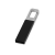 Флеш-карта USB 2.0 16 Gb с карабином Hook, черный/серебристый