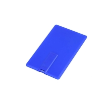 Флешка в виде пластиковой карты, 16 Гб, синий
