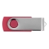 Флеш-карта USB 2.0 16 Gb Квебек, розовый, розовый, пластик с покрытием soft-touch/металл