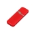 Флешка промо прямоугольной формы c оригинальным колпачком, 16 Гб, красный