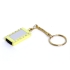 USB-флешка на 8 Гб в виде Кулона с кристаллами, мини чип, золотой, серебристый/золотистый, нержавеющая cталь