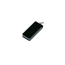 Флешка с мини чипом, минимальный размер, цветной  корпус, 16 Гб, черный