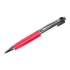 Флешка в виде ручки с мини чипом, 16 Гб, красный/серебристый, красный/серебристый, металл/кожа пу