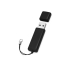 Флеш-карта USB 2.0 16 Gb металлическая с колпачком Borgir, черный, черный, металл