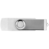 USB/micro USB-флешка на 16 Гб «Квебек OTG», белый, пластик с покрытием soft-touch\металл