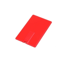 Флешка в виде пластиковой карты, 8 Гб, красный