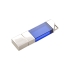 USB-флешка на 32 ГБ, micro USB, синий, синий, стекло, металл