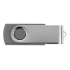 Флеш-карта USB 2.0 32 Gb Квебек, темно-серый, темно-серый, пластик с покрытием soft-touch/металл