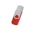 USB/USB Type-C флешка на 16 Гб «Квебек C», красный, красный, пластик с покрытием soft-touch\металл