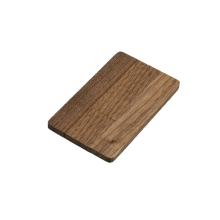 Флешка в виде деревянной карточки с выдвижным механизмом, 8 Гб, коричневый