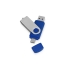 USB/USB Type-C флешка на 16 Гб «Квебек C», синий, синий, пластик с покрытием soft-touch\металл