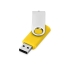 Флеш-карта USB 2.0 32 Gb Квебек, желтый, желтый, пластик с покрытием soft-touch/металл