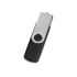 USB/micro USB-флешка на 16 Гб «Квебек OTG», черный, пластик с покрытием soft-touch\металл