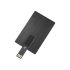 Флеш-карта USB 2.0 16 Gb в виде металлической карты Card Metal, темно-серый, темно-серый, металл