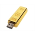 USB-флешка на 8 Гб в виде слитка золота, золотой, золотистый, металл
