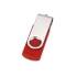 USB-флешка на 8 Гб «Квебек», красный, пластик с покрытием soft-touch\металл