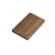 Флешка в виде деревянной карточки с выдвижным механизмом, 16 Гб, коричневый