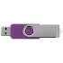 Флеш-карта USB 2.0 32 Gb Квебек,фиолетовый, фиолетовый, пластик с покрытием soft-touch/металл