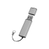Флеш-карта USB 2.0 16 Gb металлическая с колпачком Borgir, стальной, стальной, металл
