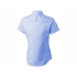 Рубашка Manitoba женская с коротким рукавом, голубой, голубой, оксфорд, 100% хлопок