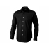 Рубашка Hamilton мужская с длинным рукавом, черный, черный, поплин, 100% хлопок