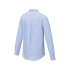 Pollux Мужская рубашка с длинными рукавами, светло-синий, синий, ткань оксфорд 55% хлопок, 45% полиэстер