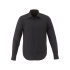 Рубашка с длинными рукавами Hamell, черный, черный, поплин из хлопка 96% и эластана 4%