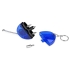 Брелок-рулетка с набором отверток и фонариком, синий, синий, пластик/металл