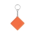 Брелок-рулетка, 1 м., оранжевый, оранжевый/серебристый, пластик/металл