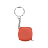 Брелок-рулетка 1м Block, красный, красный, пластик/металл