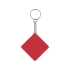 Брелок-рулетка, 1 м., красный, красный/серебристый, пластик/металл