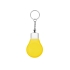 Брелок-рулетка для ключей Лампочка, желтый/серебристый, желтый/серебристый, пластик/металл