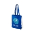 Рюкзак со шнурком Eliza из хлопчатобумажной ткани плотностью 240 г/м2, синий, синий, хлопок