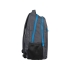 Рюкзак Metropolitan, серый с голубой молнией, серый/голубой, полиэстер