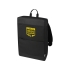 Рюкзак Rise для ноутбука с диагональю экрана 15,6 дюйма, изготовленный из переработанных материалов согласно стандарту GRS - сплошной черный, черный, переработанный полиэстер 900d