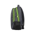 Рюкзак «Metropolitan», серый с зеленой молнией, серый/зеленый, полиэстер