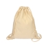 Рюкзак-мешок Corky хлопковый со вставкой из пробки, натуральный, 100% хлопок