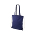 Рюкзак со шнурком Eliza из хлопчатобумажной ткани плотностью 240 г/м², темно-синий, темно-синий, хлопок