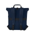 Рюкзак для 15-дюймового ноутбука Joey объемом 15 л из брезента, переработанного по стандарту GRS, со сворачивающимся верхом, темно-синий, темно-синий, 80% переработанный хлопок, 20% хлопок