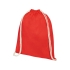 Рюкзак со шнурком Oregon из хлопка плотностью 140 г/м², красный, красный, хлопок 140 г/м2
