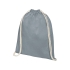 Рюкзак со шнурком Tenes из хлопка плотностью 140 г/м², серый, серый, хлопок